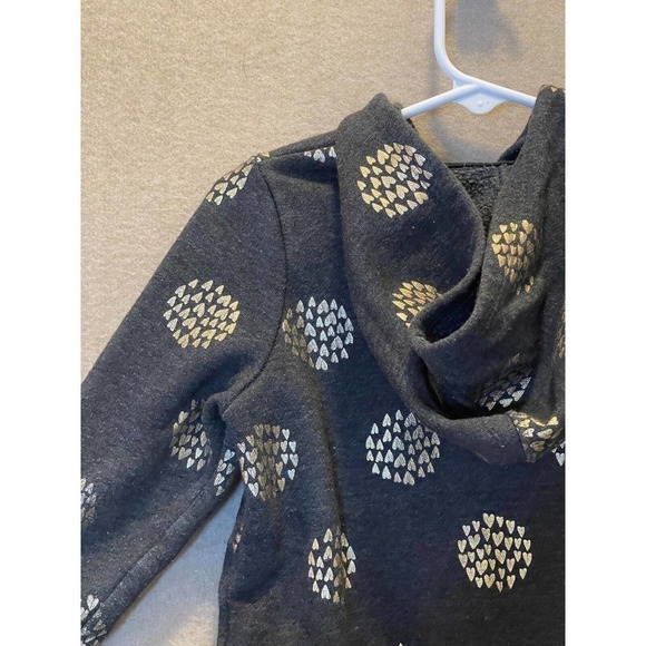 Cat & Jack Jacket Girl's 3T Blue Hooded with Hearts - Picture 8 of 11